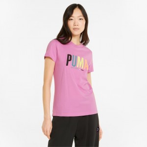 Tee Puma Sportswear by PUMA Estampados Opera Mauve | 12986MPAI