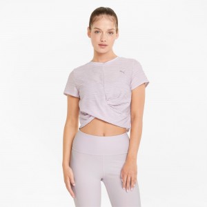 Tee Puma Studio Skimmer Entrenamiento Lavanda | 80269RJAV