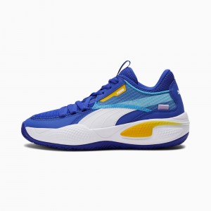 Tenis Basquetbol Puma Court Rider JR Azules | 61735RMSV