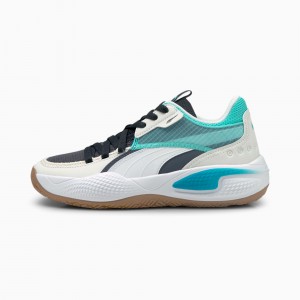 Tenis Basquetbol Puma Court Rider Summer Days Basketball Jr Ebony / Elektro Aqua | 42169TXLN