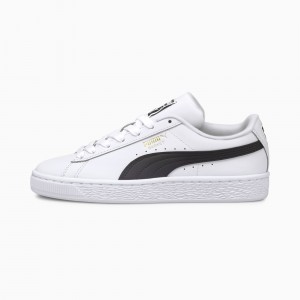 Tenis Puma Basket Classic XXI JR Blancos Negros | 94325DPFU