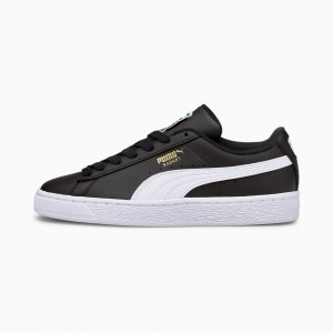Tenis Puma Basket Classic XXI JR Negros Blancos | 21869UXLE