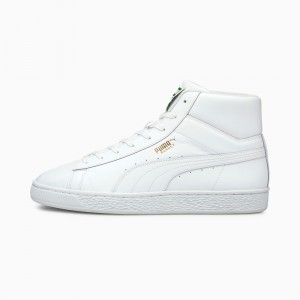 Tenis Puma Basket Mid XXI Blancos Blancos | 08326CDEV