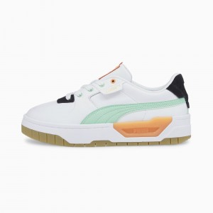 Tenis Puma Cali Dream Blancos Verdes | 58047HQPK