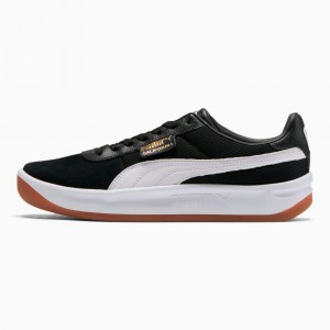 Tenis Puma California Casuales Negros Blancos Dorados | 85204QWXO