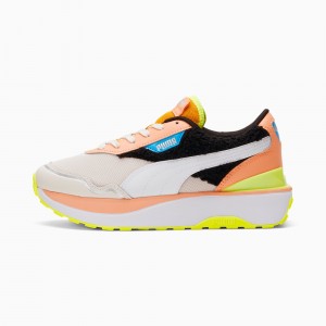 Tenis Puma Cruise Rider Cuddle Blancos Negros | 12908UYND