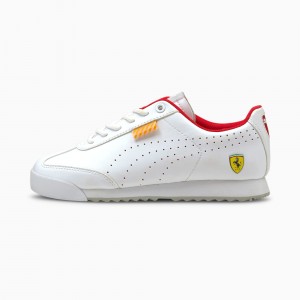 Tenis Puma Ferrari Roma Via Perf JR Blancos Blancos | 79186GMPC