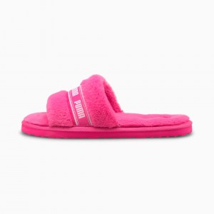Tenis Puma Fluff Chanclas Jr Rosas Blancos | 50629KJAH