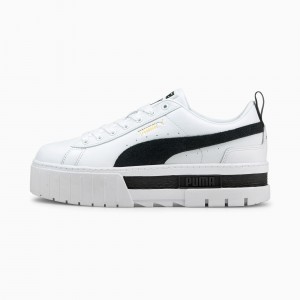 Tenis Puma Mayze Blancos Negros | 60179QMOU