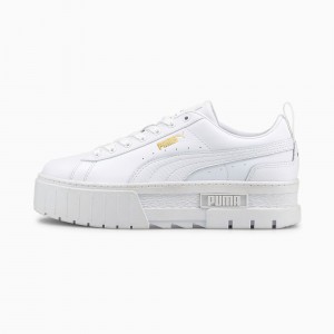 Tenis Puma Mayze Classic Blancos | 18357LOPB