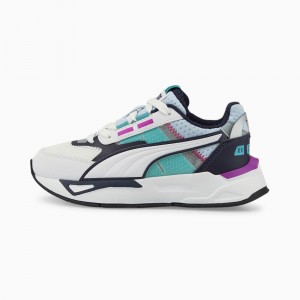 Tenis Puma Mirage Deporte Tech Little Blancos Azules | 04725AVIB