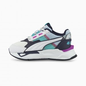 Tenis Puma Mirage Deporte Tech Toddler Blancos Azules | 15872WDFT