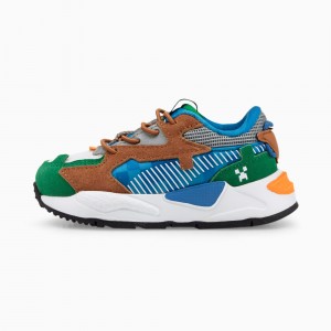 Tenis Puma PUMA x MINECRAFT RS-Z Toddler Verdes | 26917HPQO