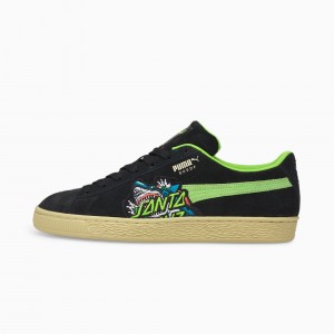 Tenis Puma PUMA x SANTA CRUZ Suede Shark Negros Verdes Azules | 15923MGDO