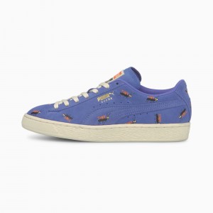 Tenis Puma PUMA x TINYCOTTONS Suede JR Azules Blancos | 56231EAMW