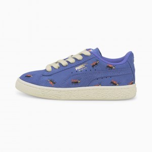 Tenis Puma PUMA x TINYCOTTONS Suede Little Azules Blancos | 12790LKDH