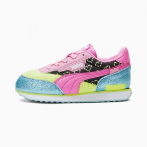 Tenis Puma Puma X L.O.L. Surprisefuture Rider Vrqt Little Azules Rosas | 92567DXUW