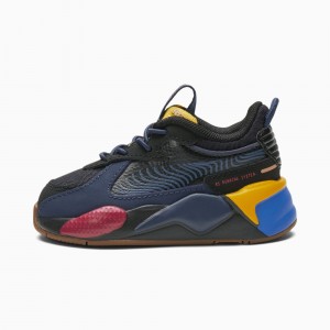 Tenis Puma RS-X Global Futurism Toddler Negros | 61547QGJE