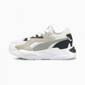 Tenis Puma RS-Z Little Blancos Negros | 12684NBUR