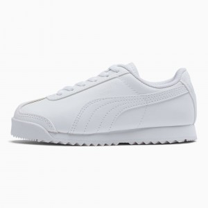 Tenis Puma Roma Basic Little Blancos | 12394FWDB