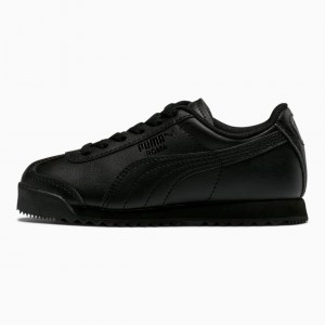Tenis Puma Roma Basic Little Negros Negros | 50386QECZ