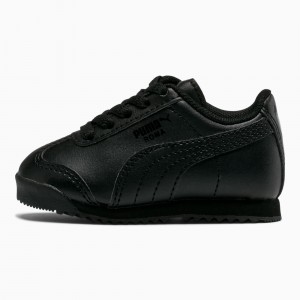 Tenis Puma Roma Basic Toddler Negros Negros | 46981HGUR