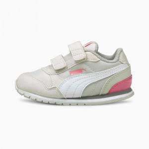 Tenis Puma St Runner V2 V Toddler Blancos Rosas | 43970OCMZ
