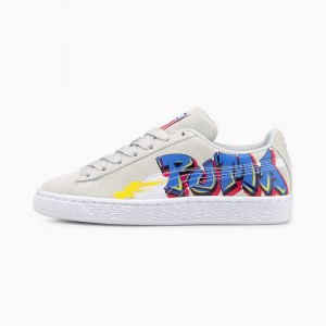 Tenis Puma Suede Calle Art Youth JR Azules | 90782PSIF