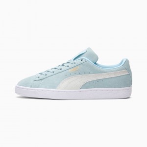 Tenis Puma Suede Classic XXI Azules Blancos Dorados | 65127IEPY