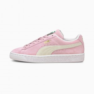 Tenis Puma Suede Classic XXI JR Rosas Blancos | 54296YORL
