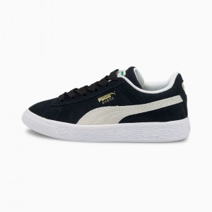 Tenis Puma Suede Classic XXI Little Negros Blancos | 93426RMKB