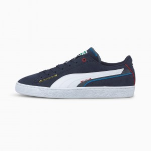 Tenis Puma Suede Displaced Blancos Azules | 46382XIWG