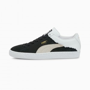 Tenis Puma Suede Layers Negros Blancos | 76403XNWH
