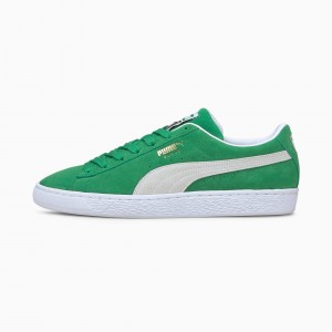 Tenis Puma Suede Teams Verdes Blancos | 89213TVWJ