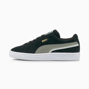 Tenis Puma Suede Triplex JR Negros Blancos | 62019LGDP