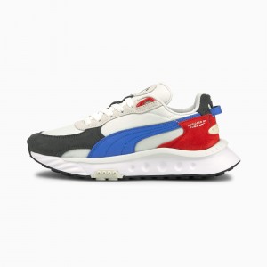 Tenis Puma Wild Rider Rollin' Jr Blancos | 49583BURF