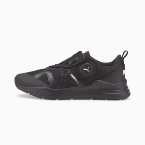 Tenis Puma Wired Run Disc JR Negros Blancos | 60473QXIT
