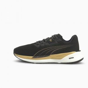 Tenis para Correr Puma Eternity NITRO Negros Dorados | 16847MQKX