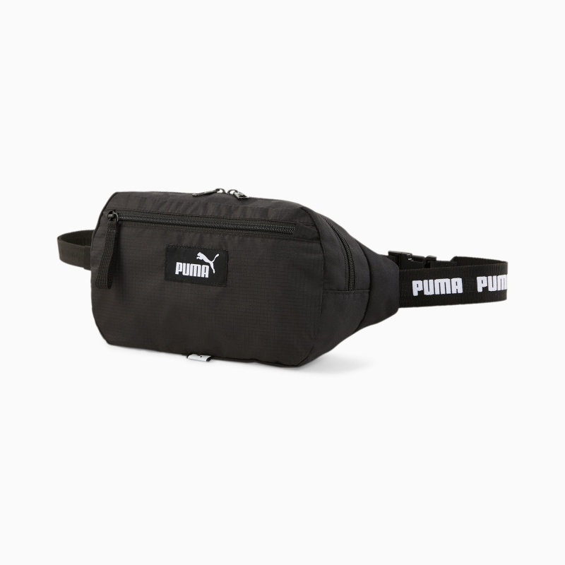 Bolsas Puma Evo Essentials Cintura Negros | 43658JIDQ