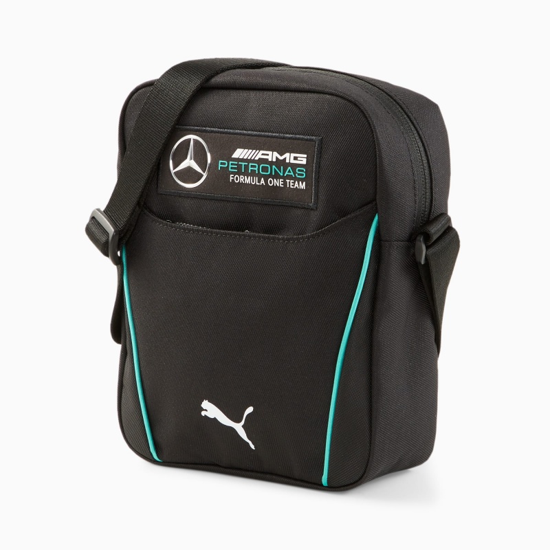 Bolsas Puma Mercedes F1 Portable Shoulder Negros | 25390UZQV