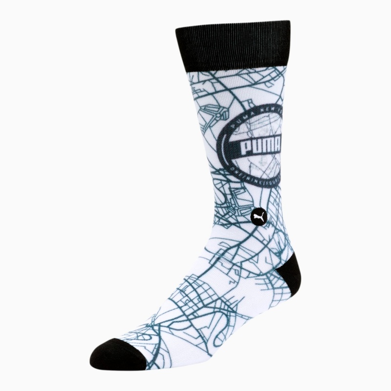 Calcetines Puma 3D Print [1 Pair] Blancos Negros | 47936MPVQ