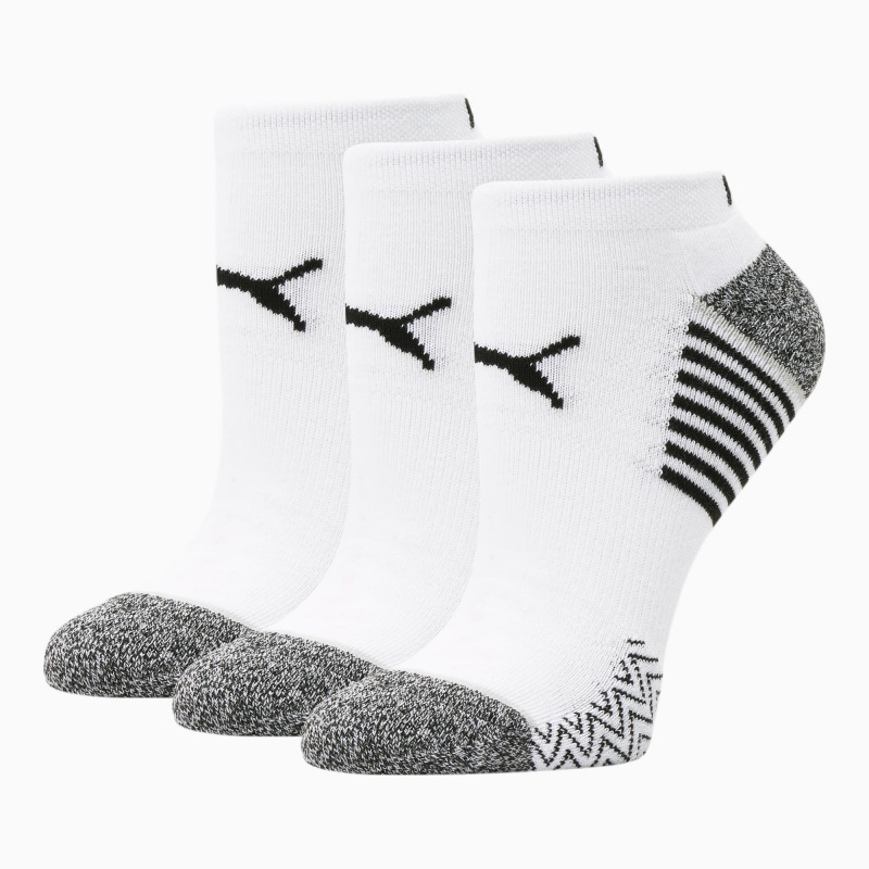 Calcetines Puma Low Cut Socks [3 Pack] Blancos Negros | 71085ZPDM