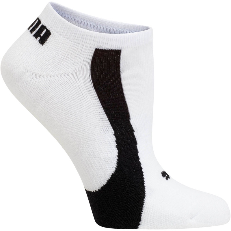 Calcetines Puma No Show Socks [3 Pack] Blancos Negros | 71650YFRH