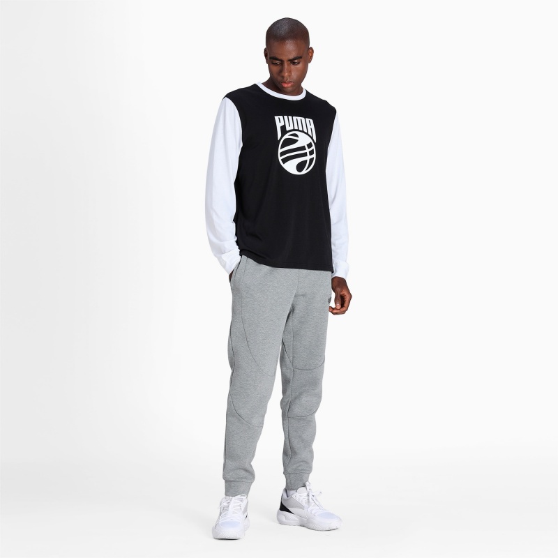 Camisa Puma Splash Shooting Blancos Negros | 28491QPDG