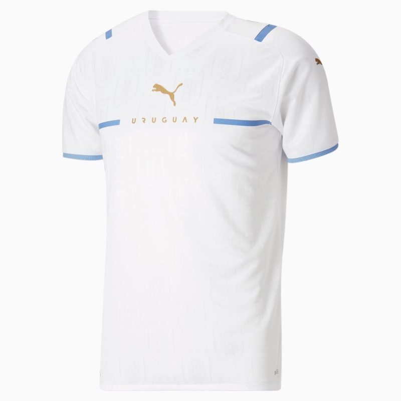 Camisa Puma Uruguay Away Replica Shirt 21 Blancos | 07612YHGL