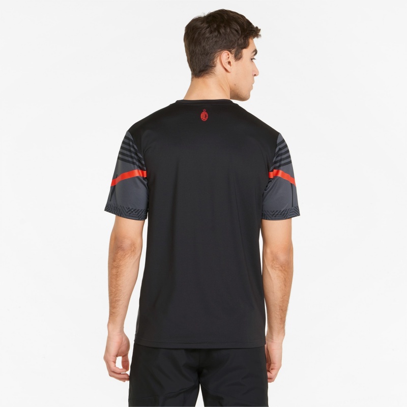 Camiseta Puma ACM Prematch Negros Rojos | 72836FZCJ