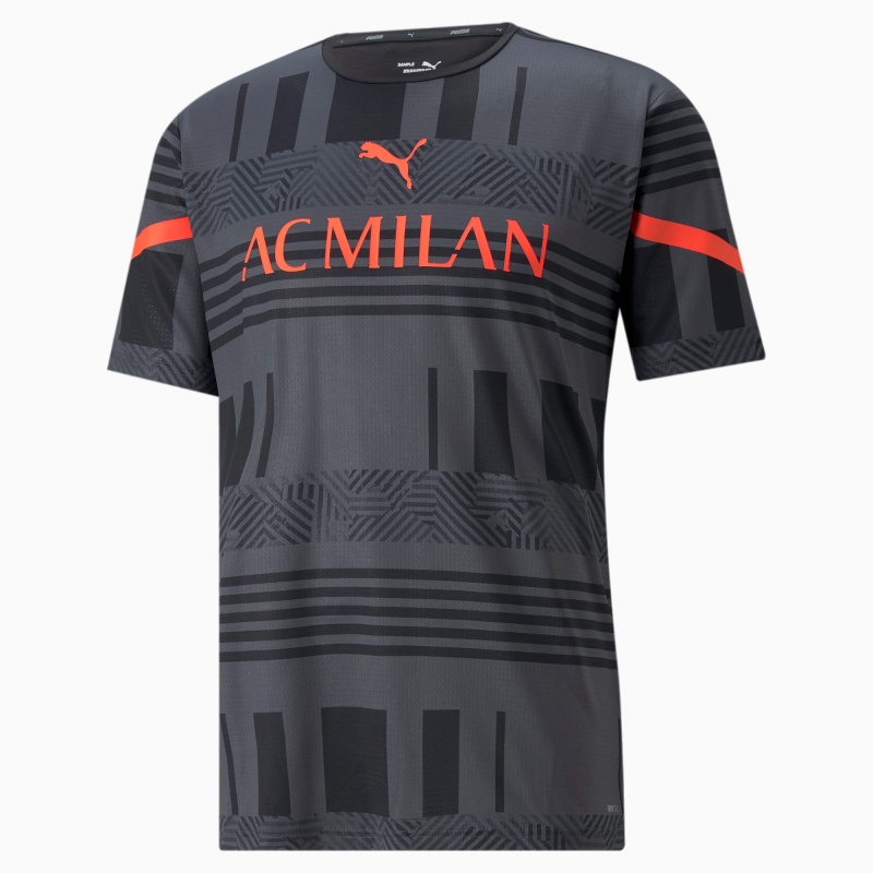 Camiseta Puma ACM Prematch Negros Rojos | 72836FZCJ