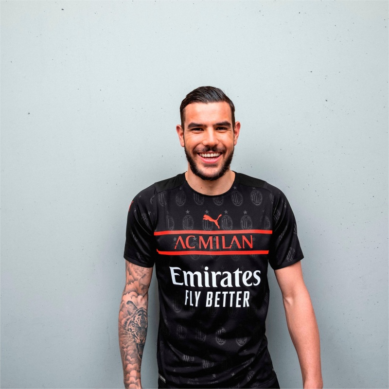 Camiseta Puma ACM Third Replica Negros Rojos | 92134DWEG
