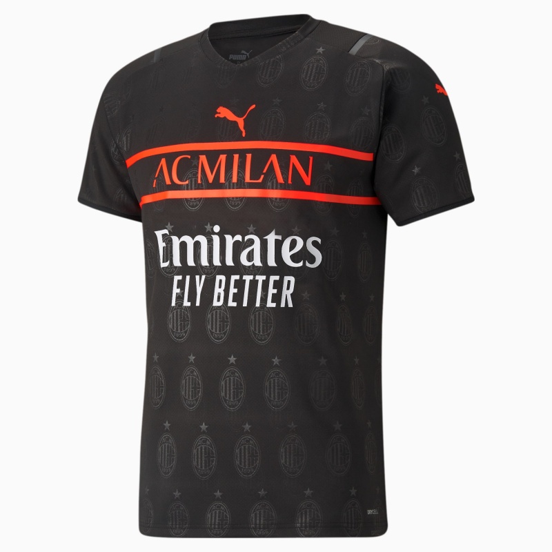 Camiseta Puma ACM Third Replica Negros Rojos | 92134DWEG