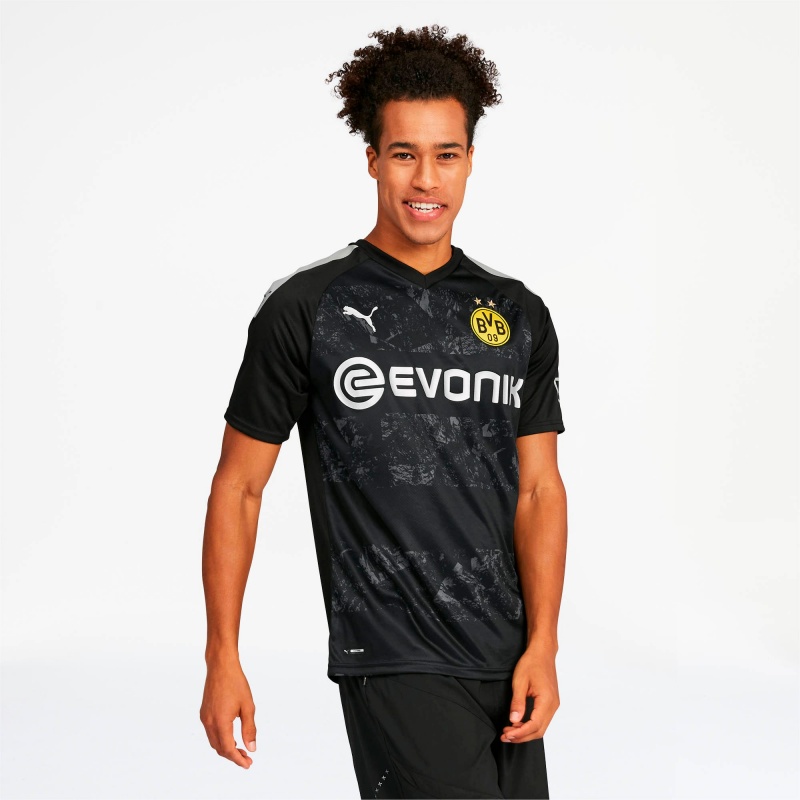 Camiseta Puma BVB Away Replica Negros | 16894WTZF